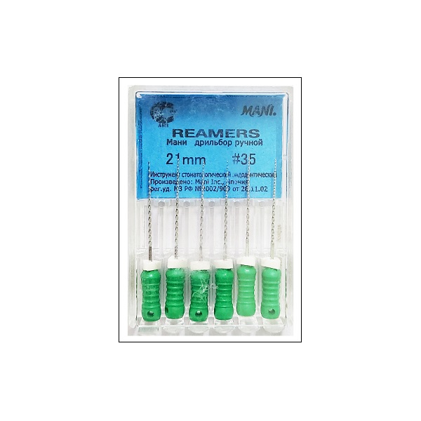 Mani Reamer Pack Of 6 File 15-40 (21mm)